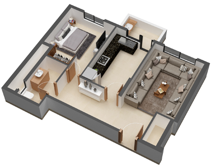 شقق فاخرة من 730،000 درهم / وجدة