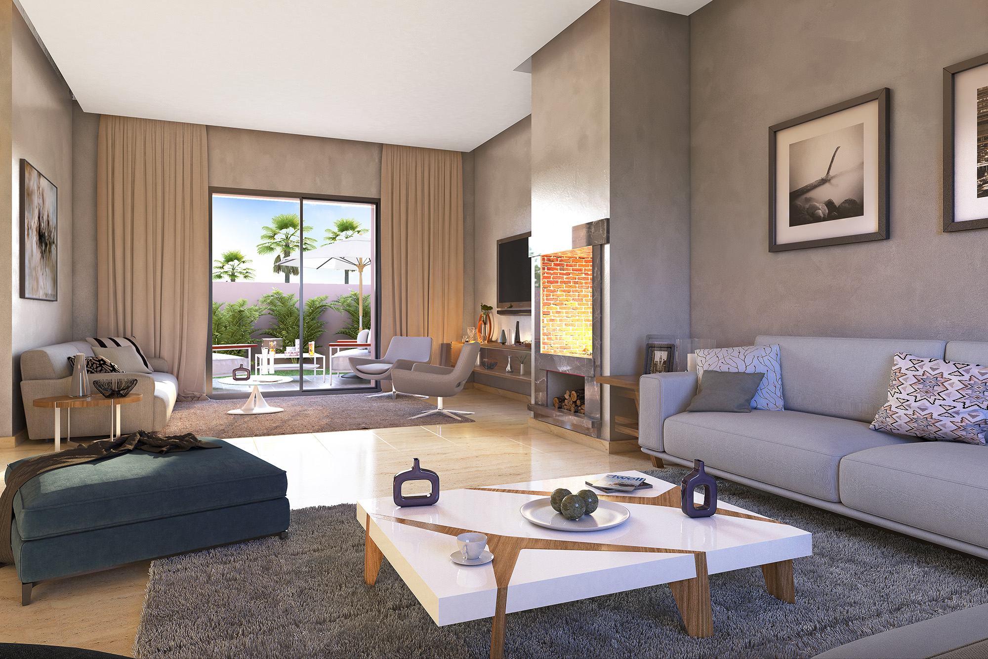 Villas luxueuses au cœur de la ville de MARRAKECH